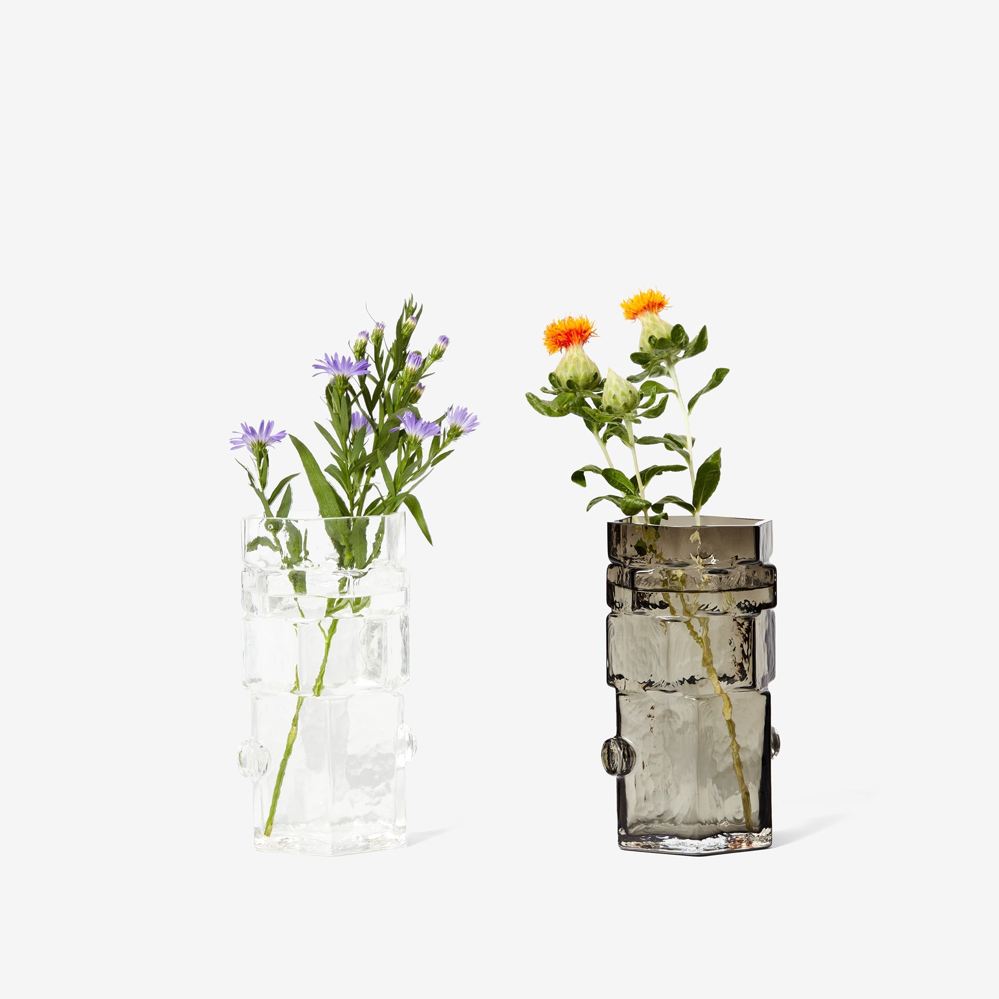 Hex Vase - Clear