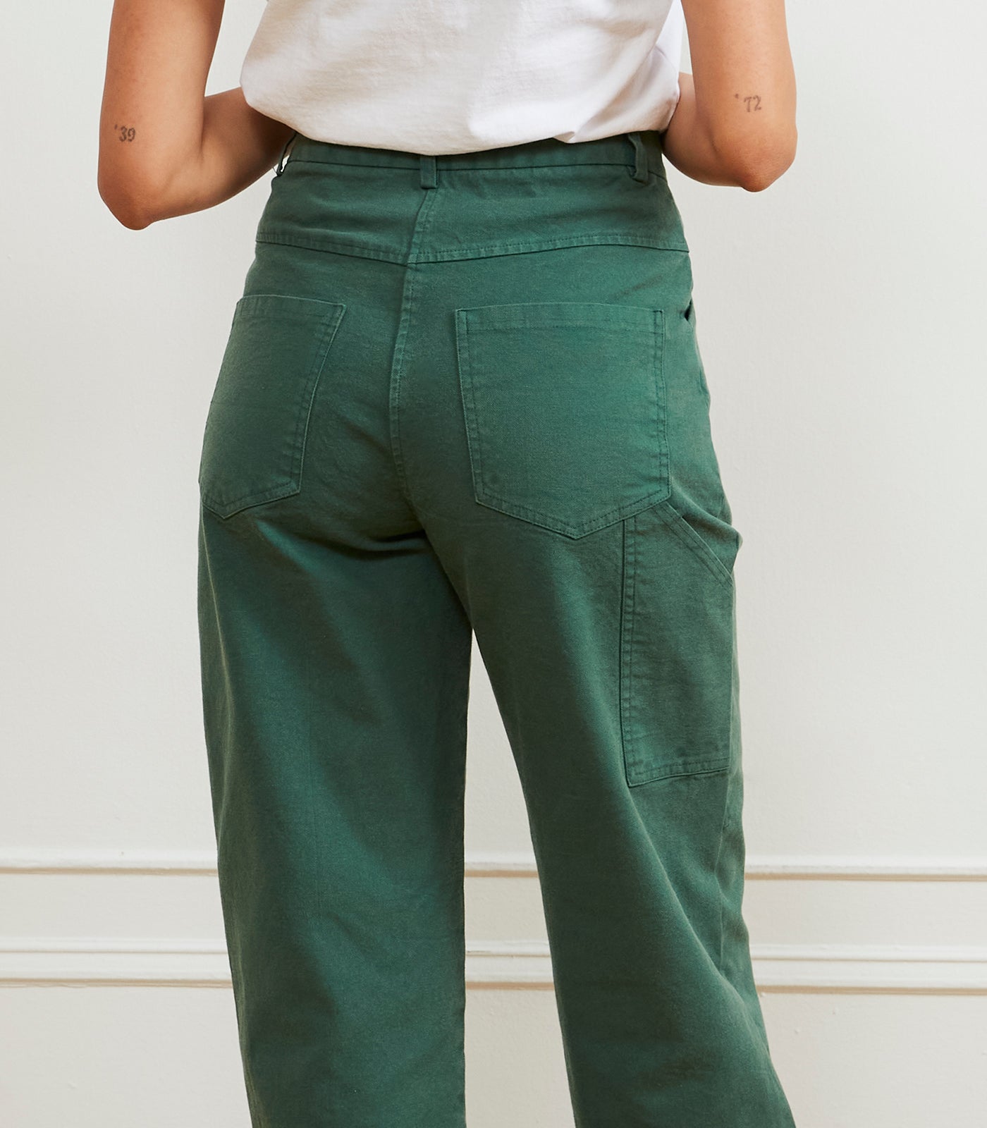 Loup - Agnes High Rise Painter Pants - Hunter -