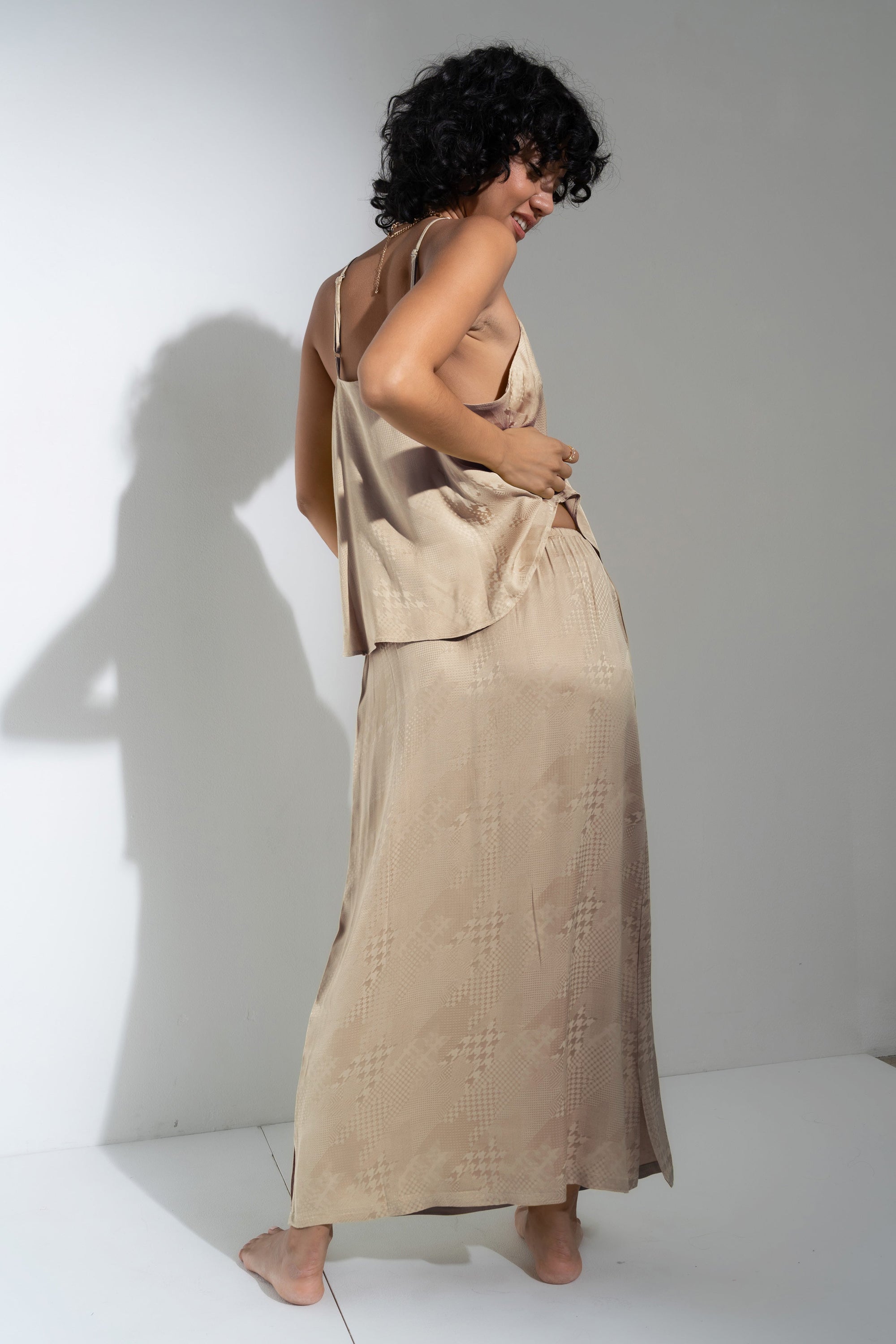 Be Idle - The Slip Skirt - Taupe -