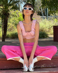 Toit Volant - Kira Knit Long Shorts - Fuchsia -