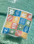 Julie Peach - Beach Picnic Waffle Weave Towel -