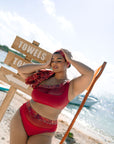 Nomads Swimwear - Bay Bottom II - Iguana/Merlot -