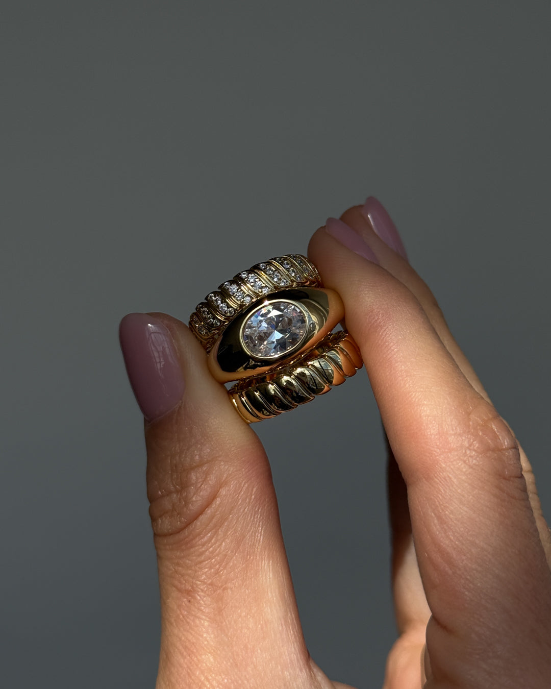 Luv Aj - The Oval Orbit Bezel Ring -