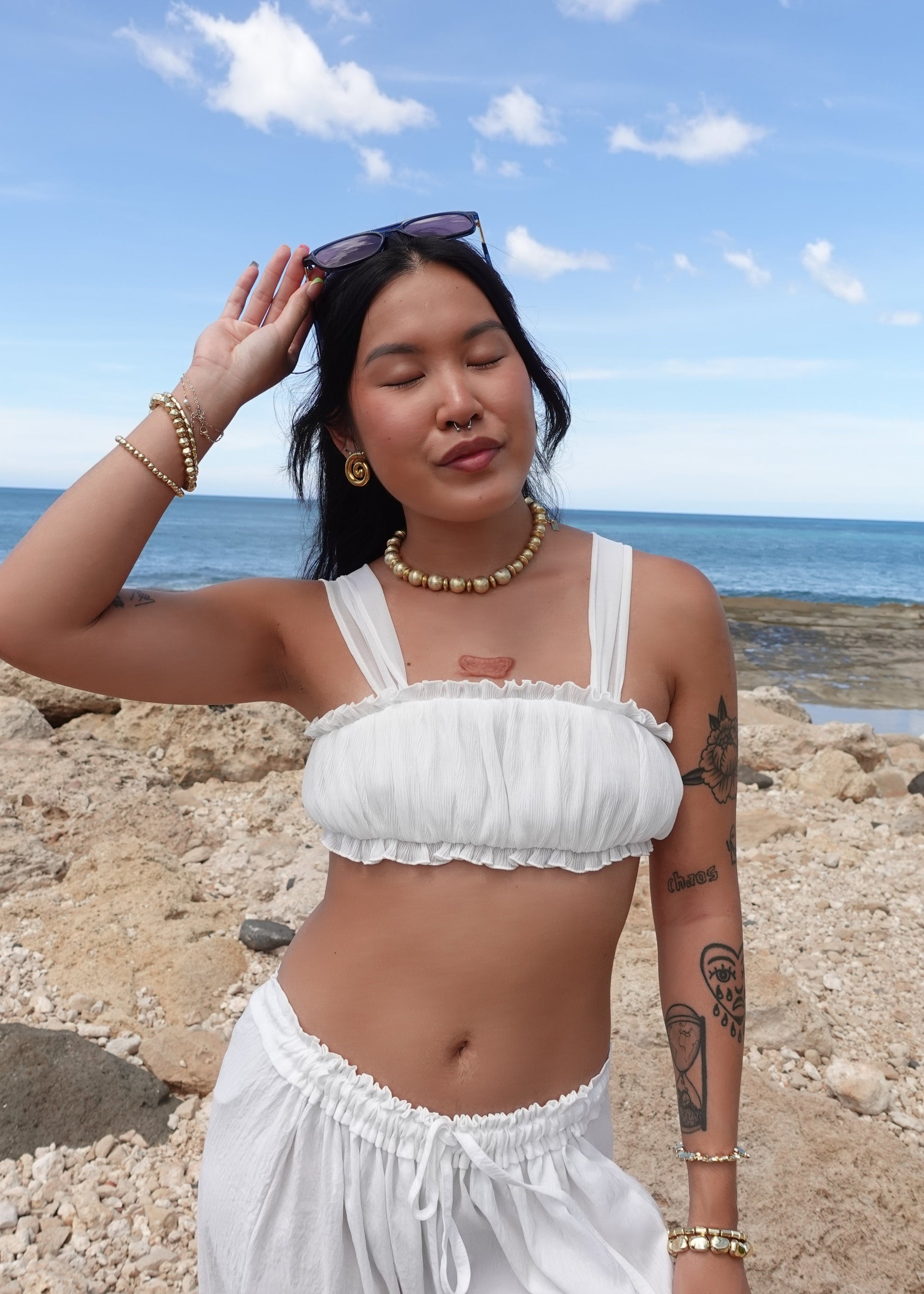 Luna Norte - Titan's Gold Bead Necklace -