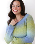 Callahan Knitwear - Inside Out Maxi Dress - Lemongrass Gradient -