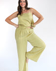The Drawstring Pant - Tomatillo