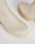 Intentionally Blank - Marlowe Vegan Platform Boot Cream Sole -