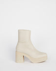 Intentionally Blank - Marlowe Vegan Platform Boot Cream Sole -