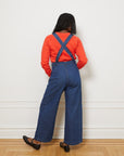 Madelyn Zip Front Overalls - Indigo