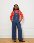 Madelyn Zip Front Overalls - Indigo
