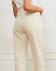 Agnes High Rise Painter Pants - Ivory
