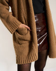 Callahan Knitwear - Juliet Cardigan - Raw Umber -