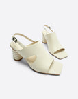 Intentionally Blank - Kang Heel - CREAM LEATHER