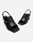 Intentionally Blank - Kang Heel - BLACK LEATHER