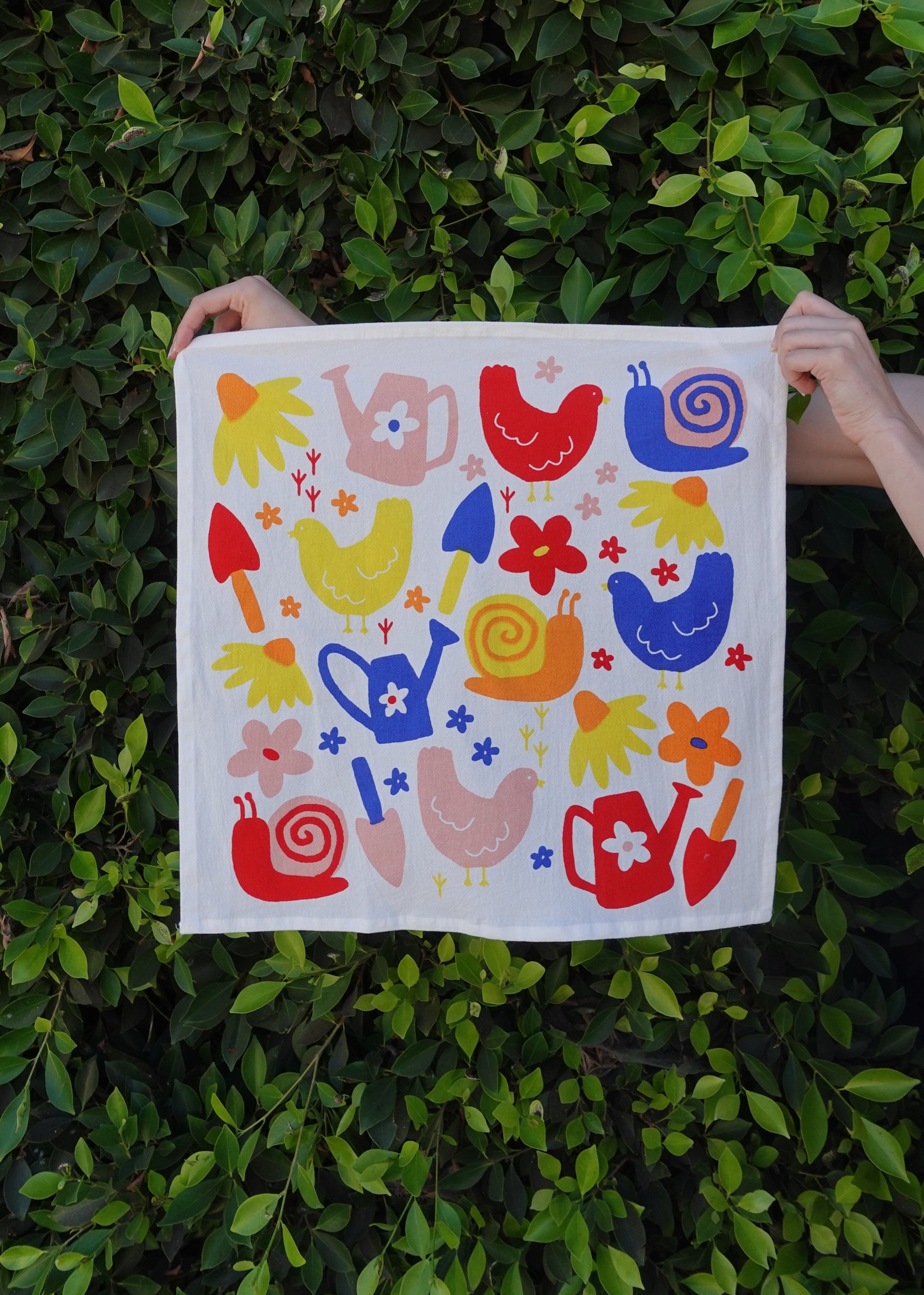 Garden Toss Tea Towel