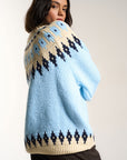 Callahan Knitwear - Kathleen Fair Isle Pullover - Sky -