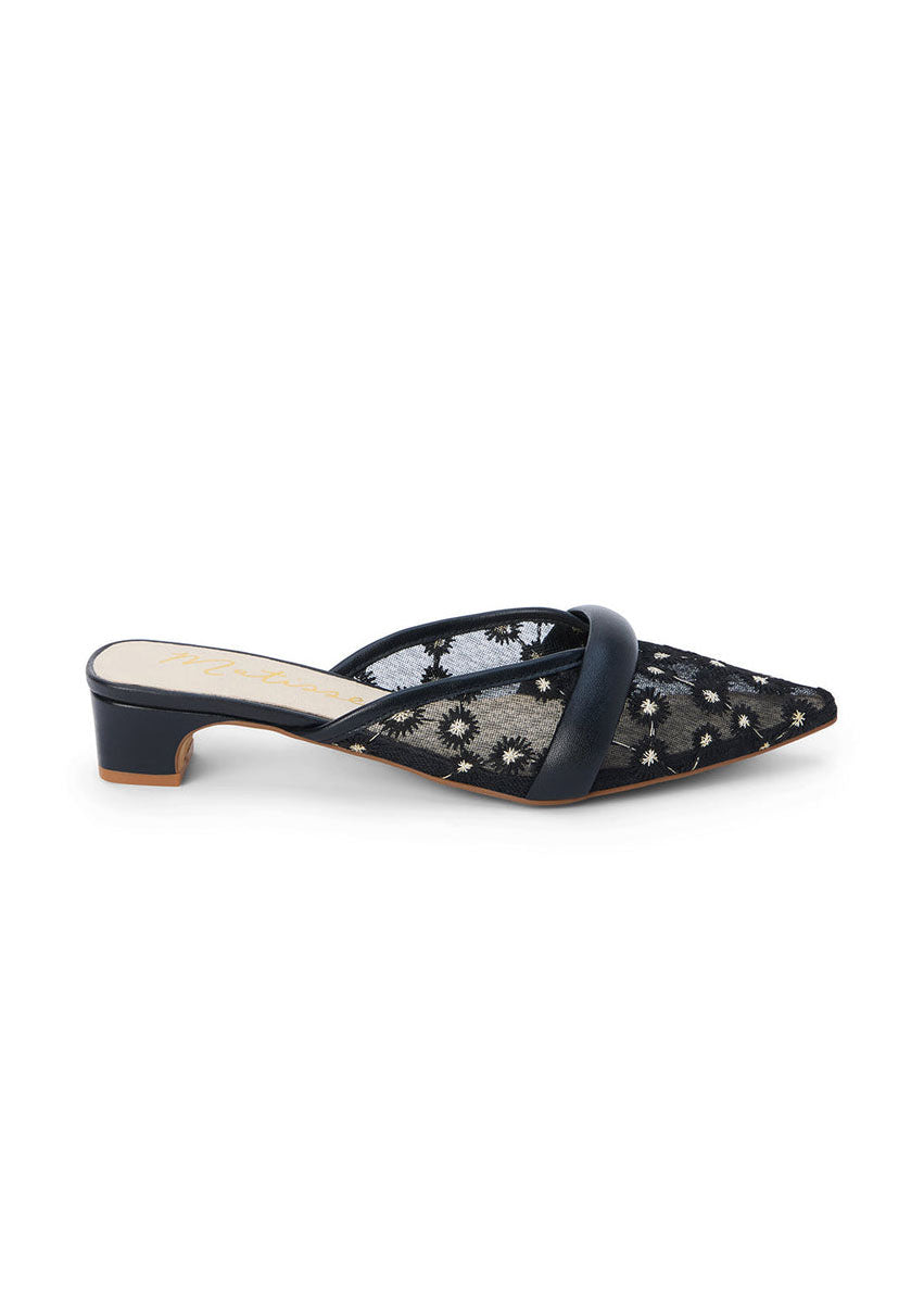 Kellan Heels - Black Floral