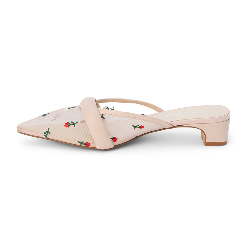 Kellan Heels - Nude Floral