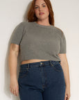 Callahan Knitwear - The Knit Tee - Heather Grey -