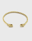 Peter + June - Knob Cuff - Adjustable Raw Brass -