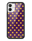 Wildflower iPhone case 16 Plus Polka Dot | Purple and Yellow Cute