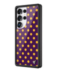 Wildflower Galaxy S25 case Ultra Polka Dot Purple and Yellow Cute