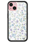Wildflower Lilac And Blue Floral iPhone 15 Case