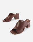 Intentionally Blank - Lefty Mule Heel - CHOCOLATE LEATHER