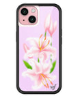 Wildflower iPhone case 15 Sweet Lily Lilac Cute