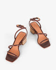 Intentionally Blank - Limo Heeled Sandal - ESPRESSO LEATHER