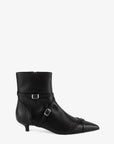 Intentionally Blank - Link Kitten Heel Buckled Ankle Boot -