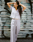 WRAY - Lounge Pants - Lilac Check -
