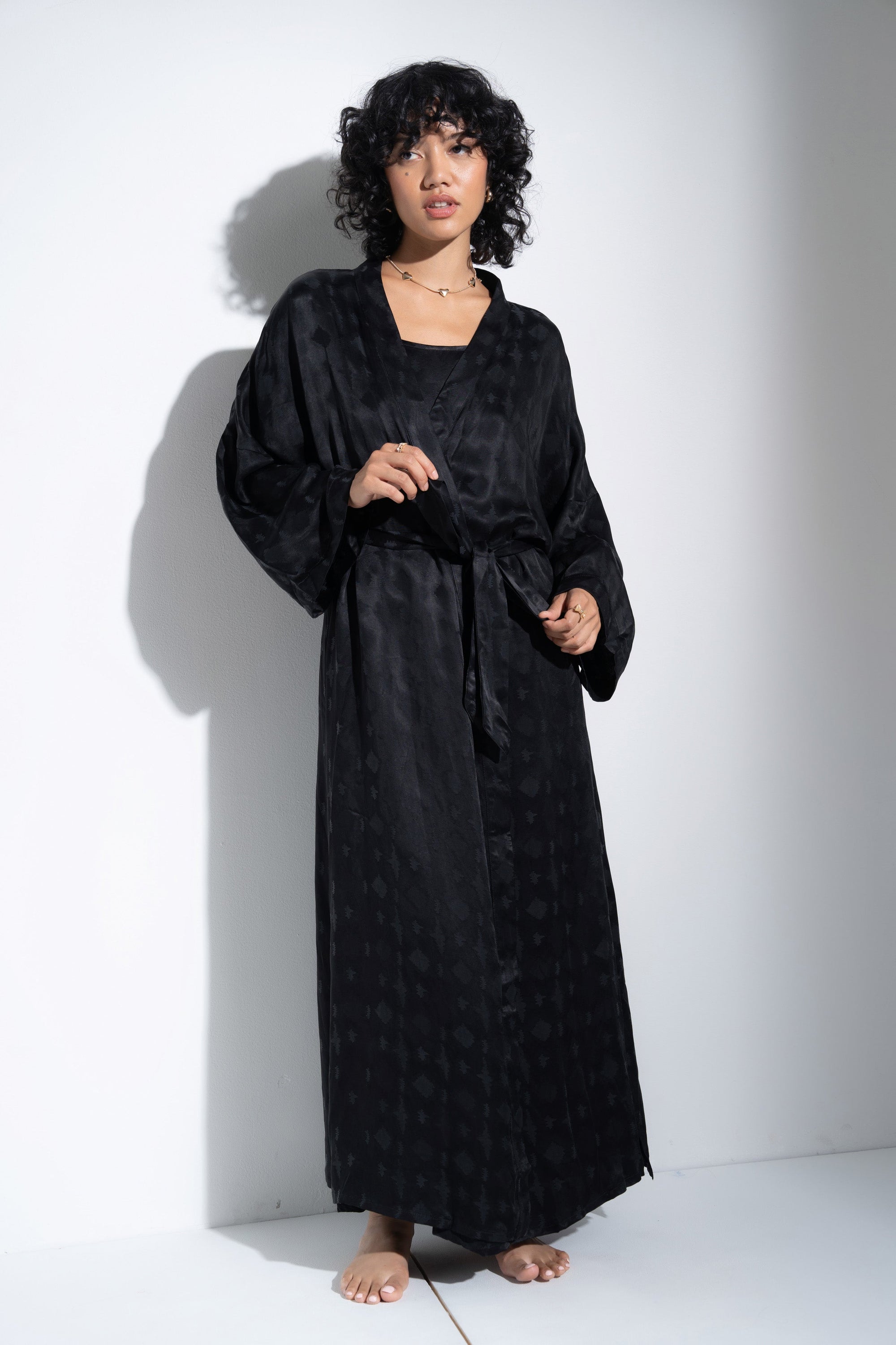 The Long Robe - Black Zig Zag