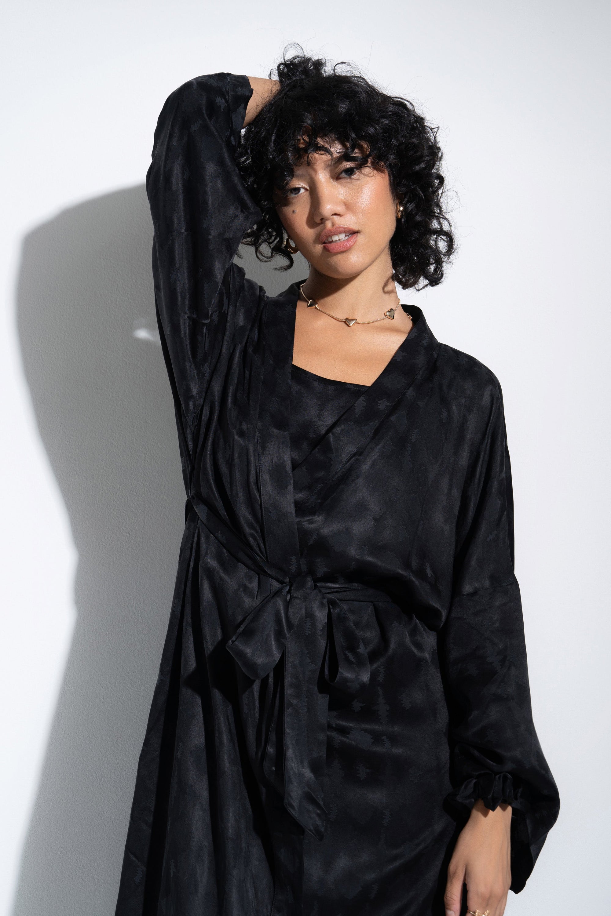 The Long Robe - Black Zig Zag