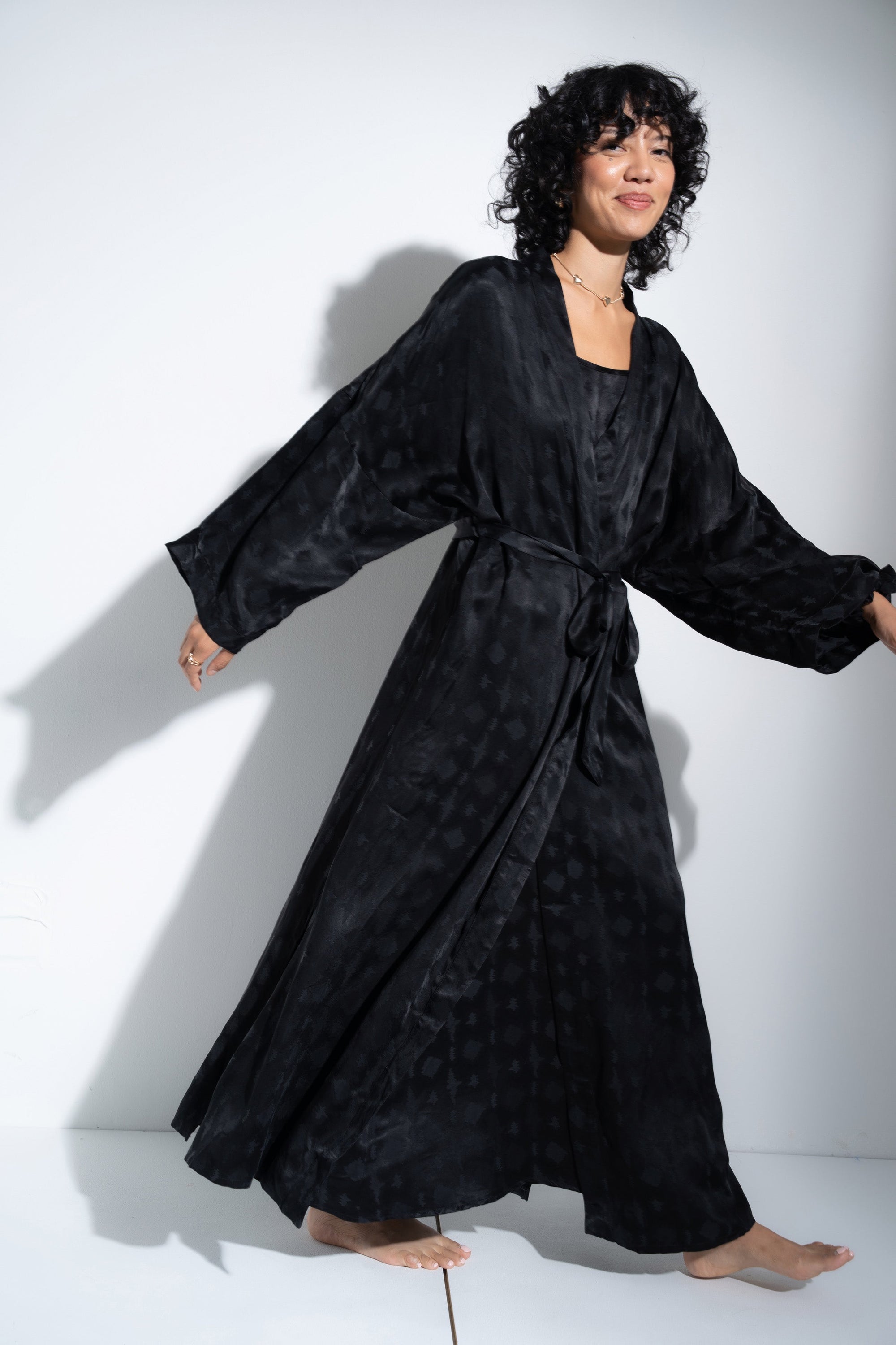 The Long Robe - Black Zig Zag
