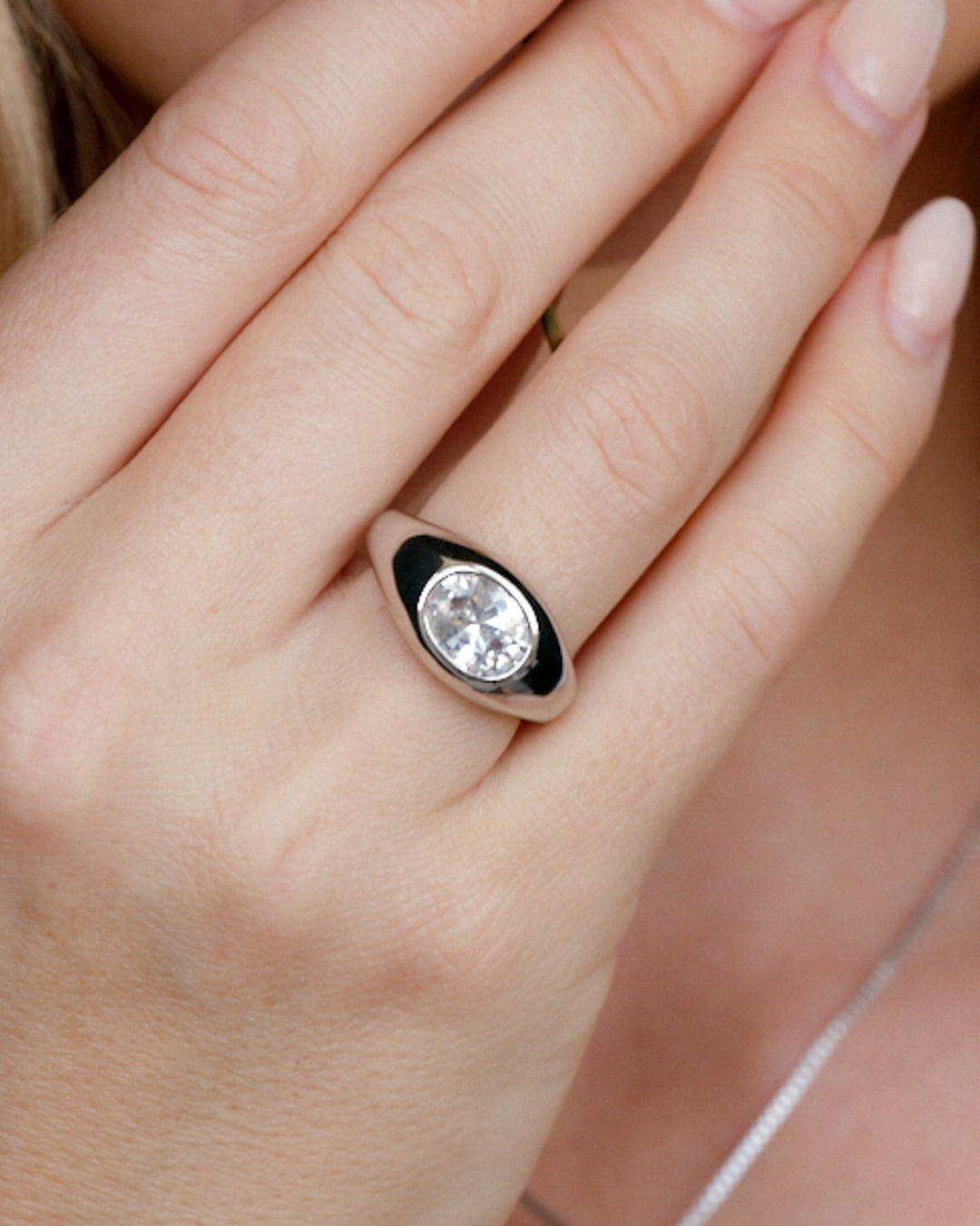 Luv Aj - The Oval Orbit Bezel Ring -