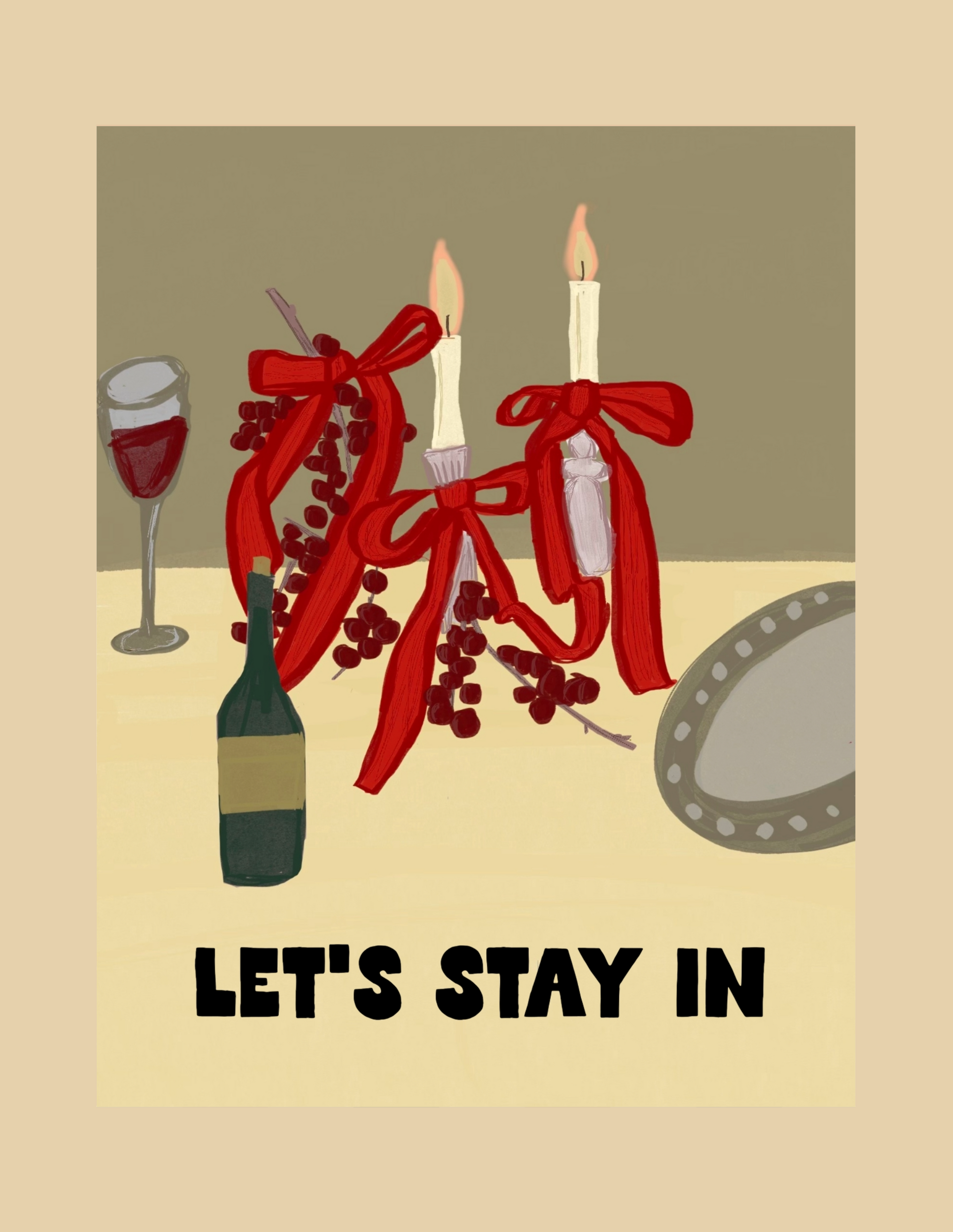Greeting Cards - Let's Stay In