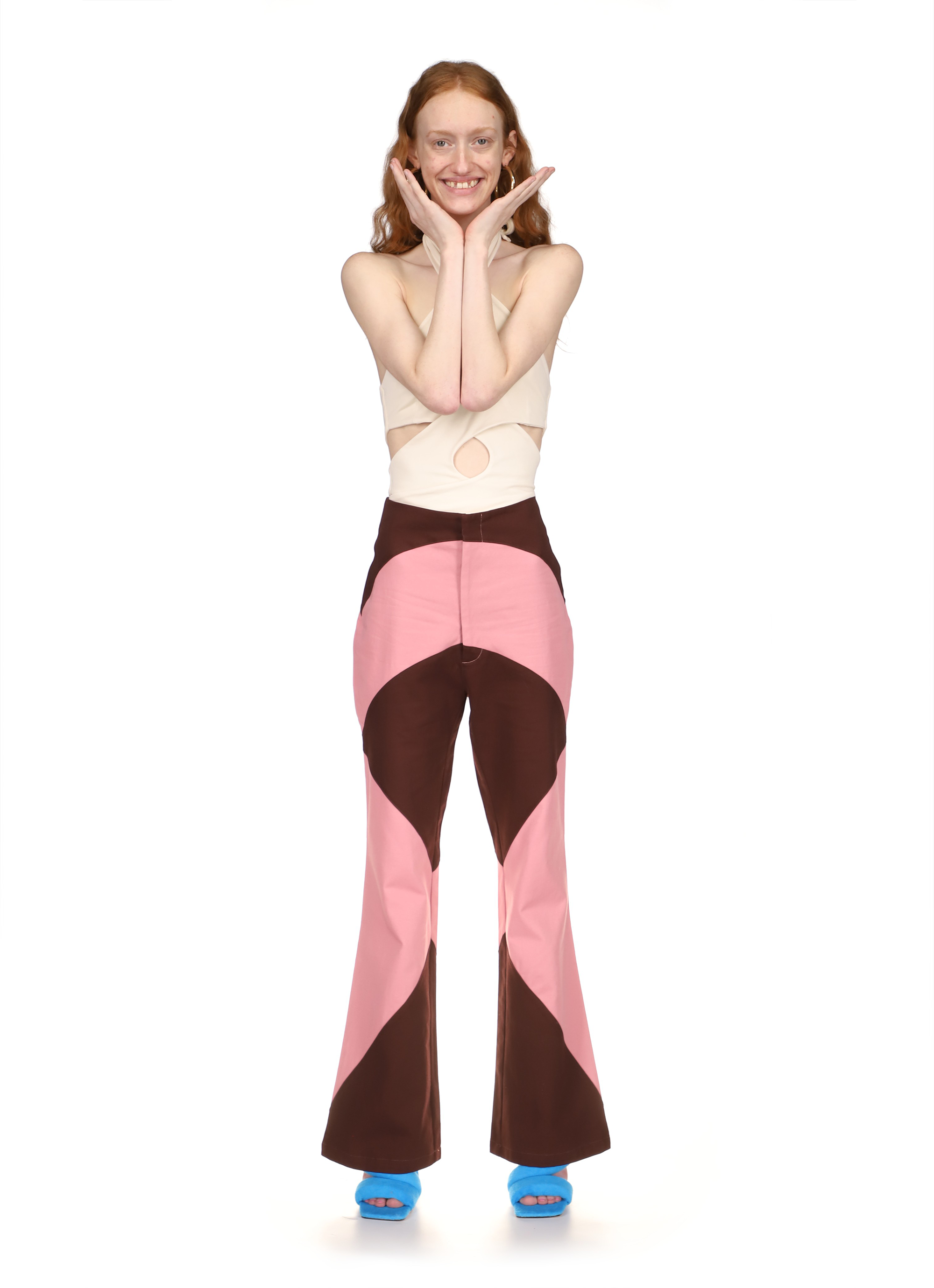 Lida Pant - Pink/Brown