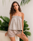 Me + Lia - Luna Shorts Set - Taupe -