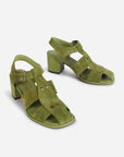Intentionally Blank - Maldova Fisherman Heel - OLIVE SUEDE