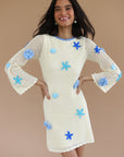 Callahan Knitwear - Mar Mini Dress - Capri Blue -