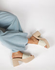 Intentionally Blank - Mary Platform Heel Cream Sole -