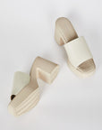 Intentionally Blank - Mary Platform Heel Cream Sole - CLOUDS NATURAL SOLE