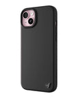 Wildflower iPhone case 15 Plus Black MagSafe Sleek Black
