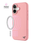 Wildflower iPhone case 16 Pink MagSafe Sleek Pink