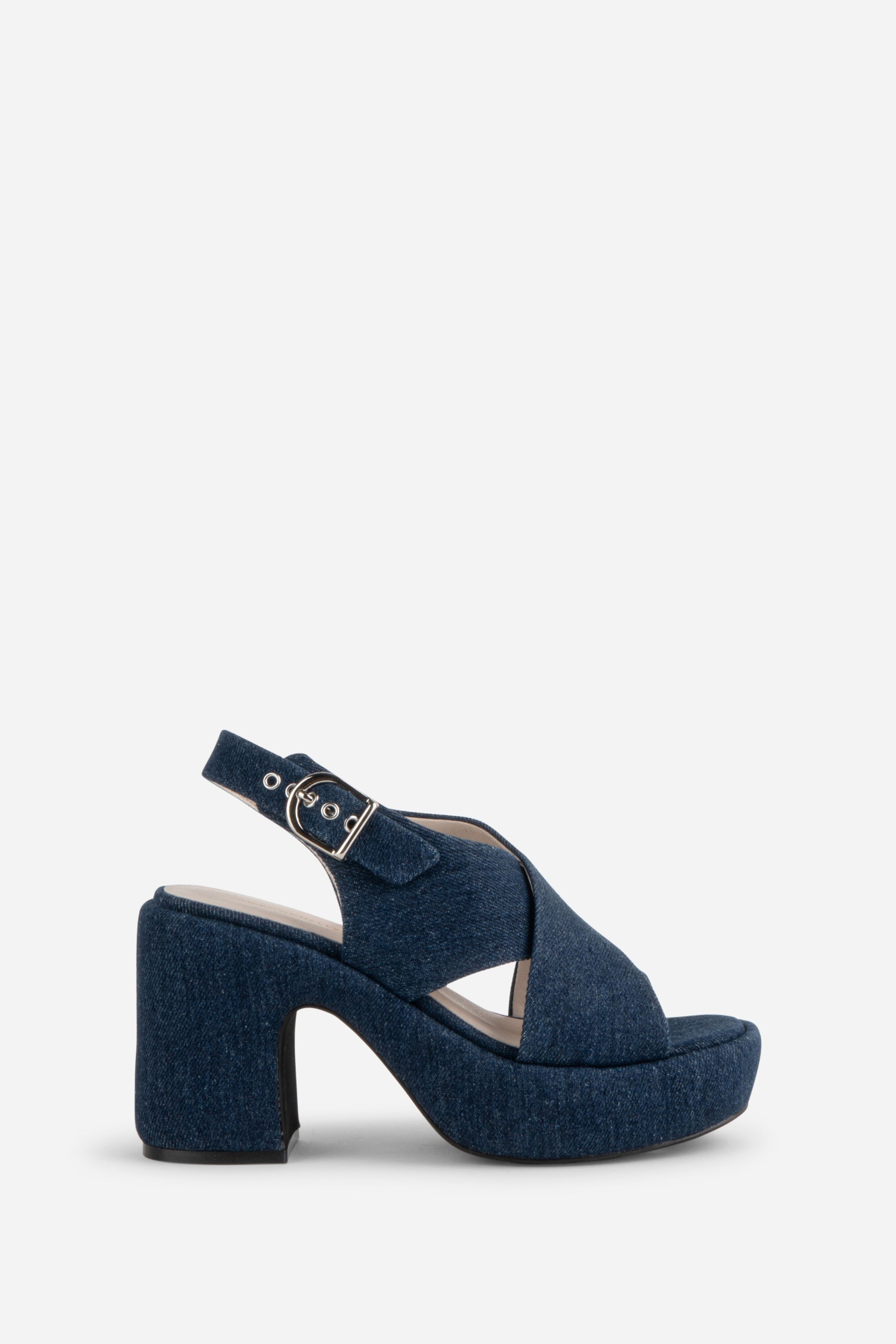 Intentionally Blank - Mindy Denim Slingback Platform Sandal -