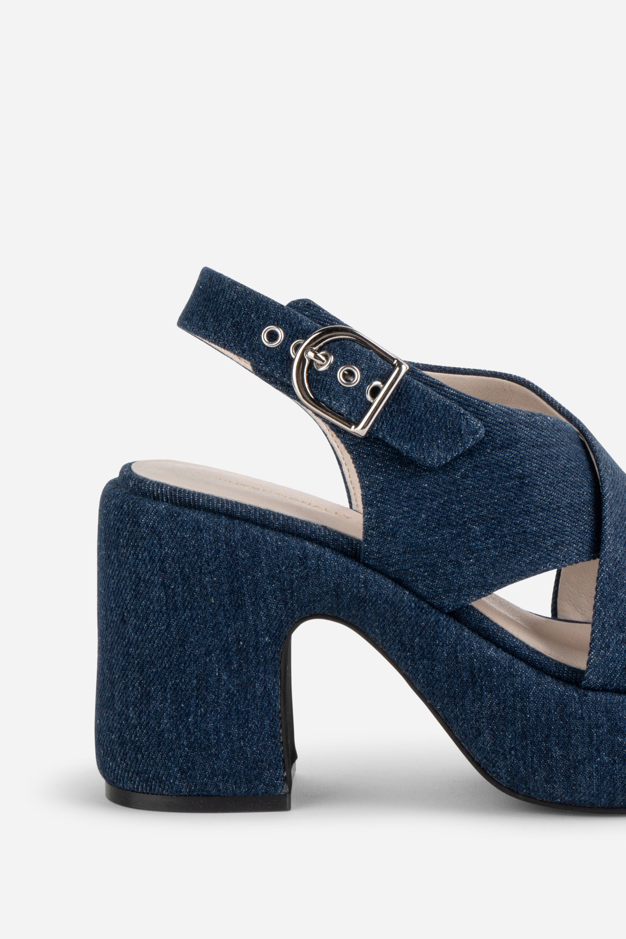 Intentionally Blank - Mindy Denim Slingback Platform Sandal -