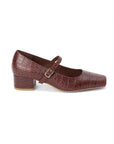 Matisse - Mirabelle Mary Jane Heel - Coffee Croc -
