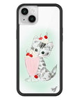 Wildflower iPhone case 14 Plus Kitty Shake Cats Cute