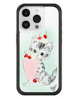 Wildflower iPhone case 15 Pro Kitty Shake Cats Cute